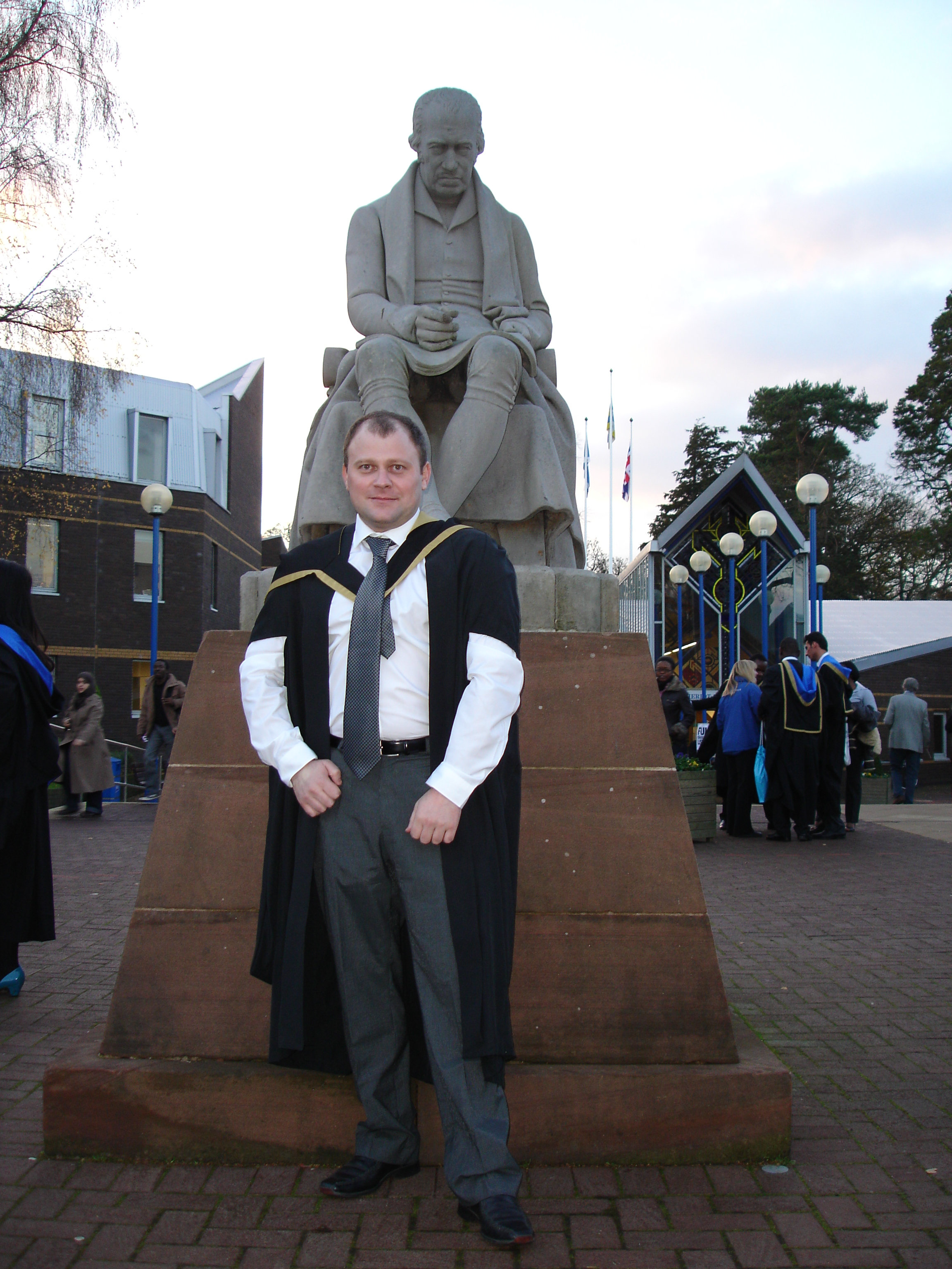 At the statue of James Watt